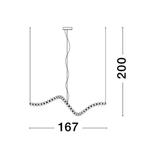 Luster NOVA LUCE 9695206 LED 98W 5563lm 3000K 230V IP20